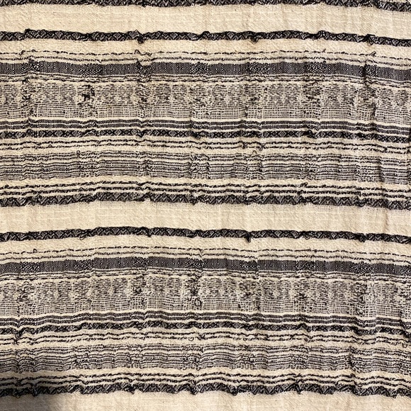 Jamie + the Jones Striped Cotton Crepe Tee Shirt - Picture 5 of 6